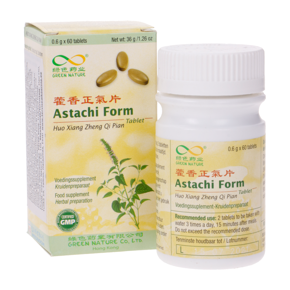 Astachi form (Huo xiang zheng qi pian)