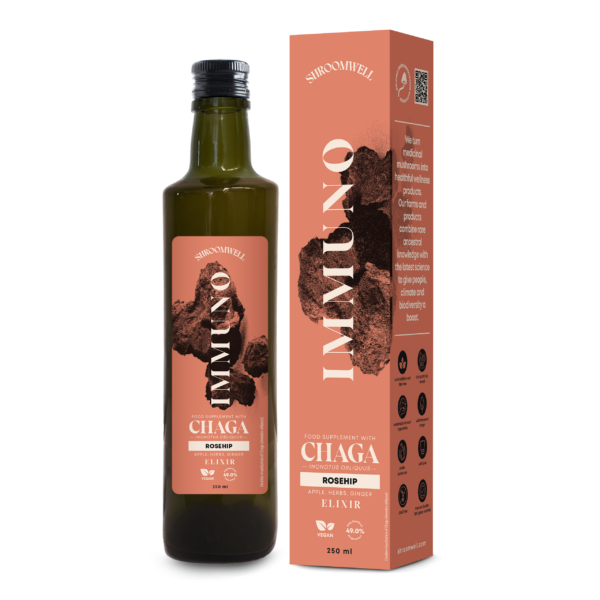 Shroomwell IMMUNO eliksiir chaga ja kibuvitsaga