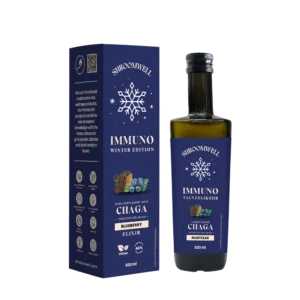 Shroomwell IMMUNO talveeliksiir chaga ja mustikaga